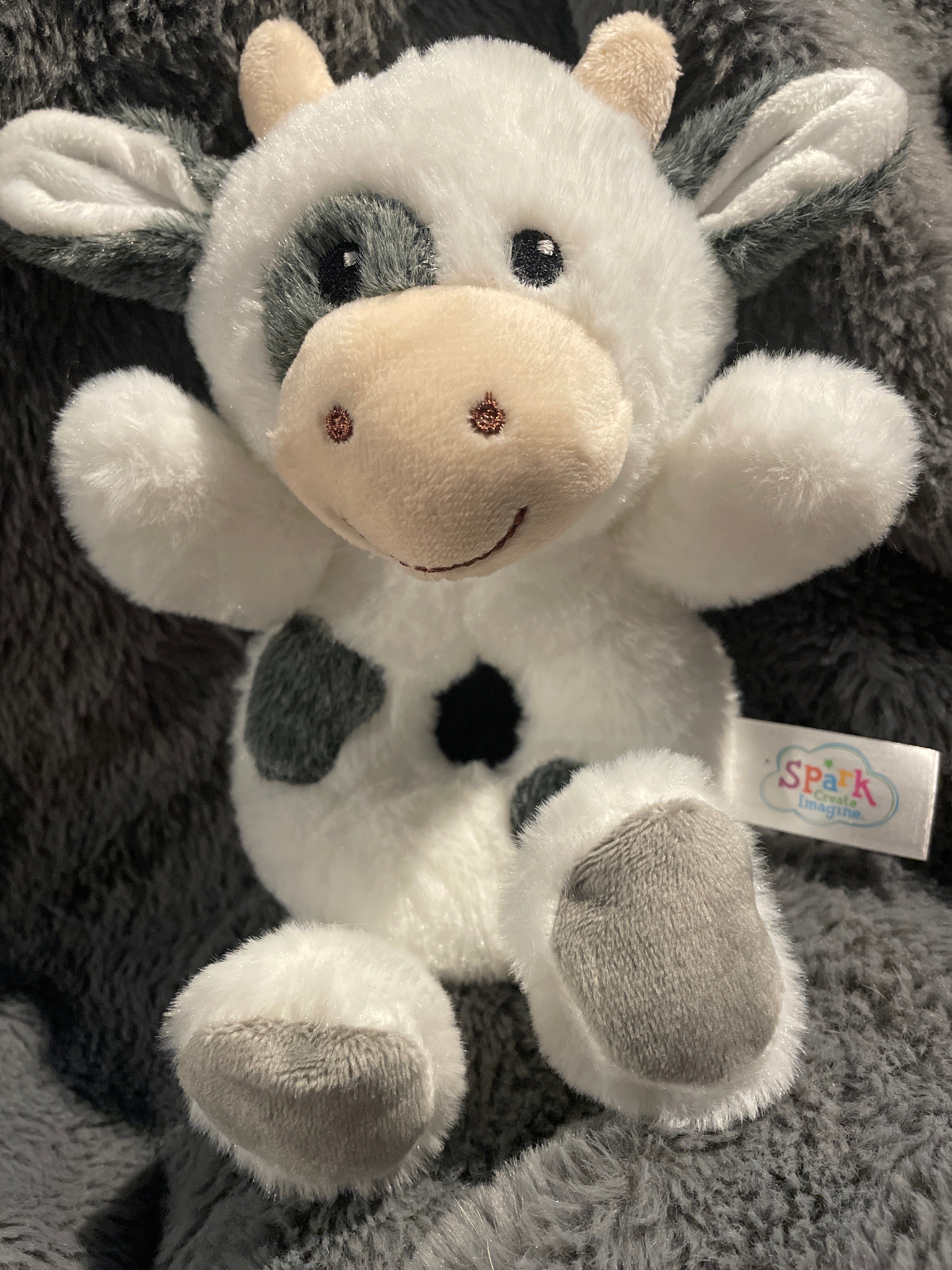 Cow baby rattle